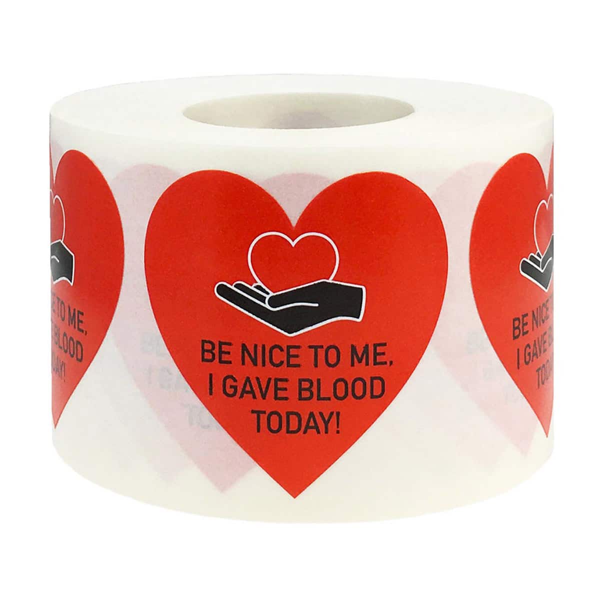 Be Nice to Me I Gave Blood Today! Stickers QTY 500 Be Nice to Me I Gave Blood Today! Stickers QTY 500