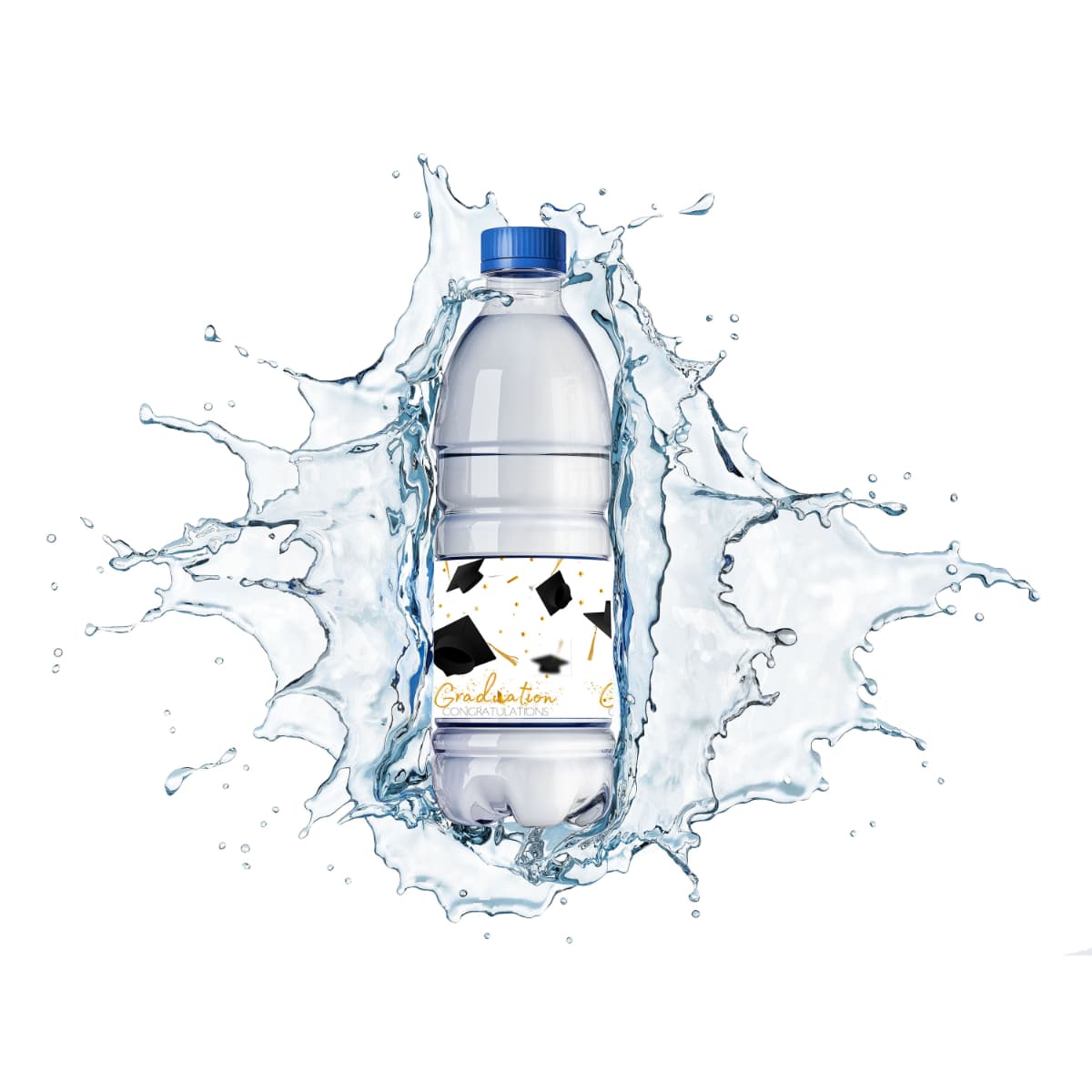 Graduation Water Bottle Labels - Holiday QTY 50