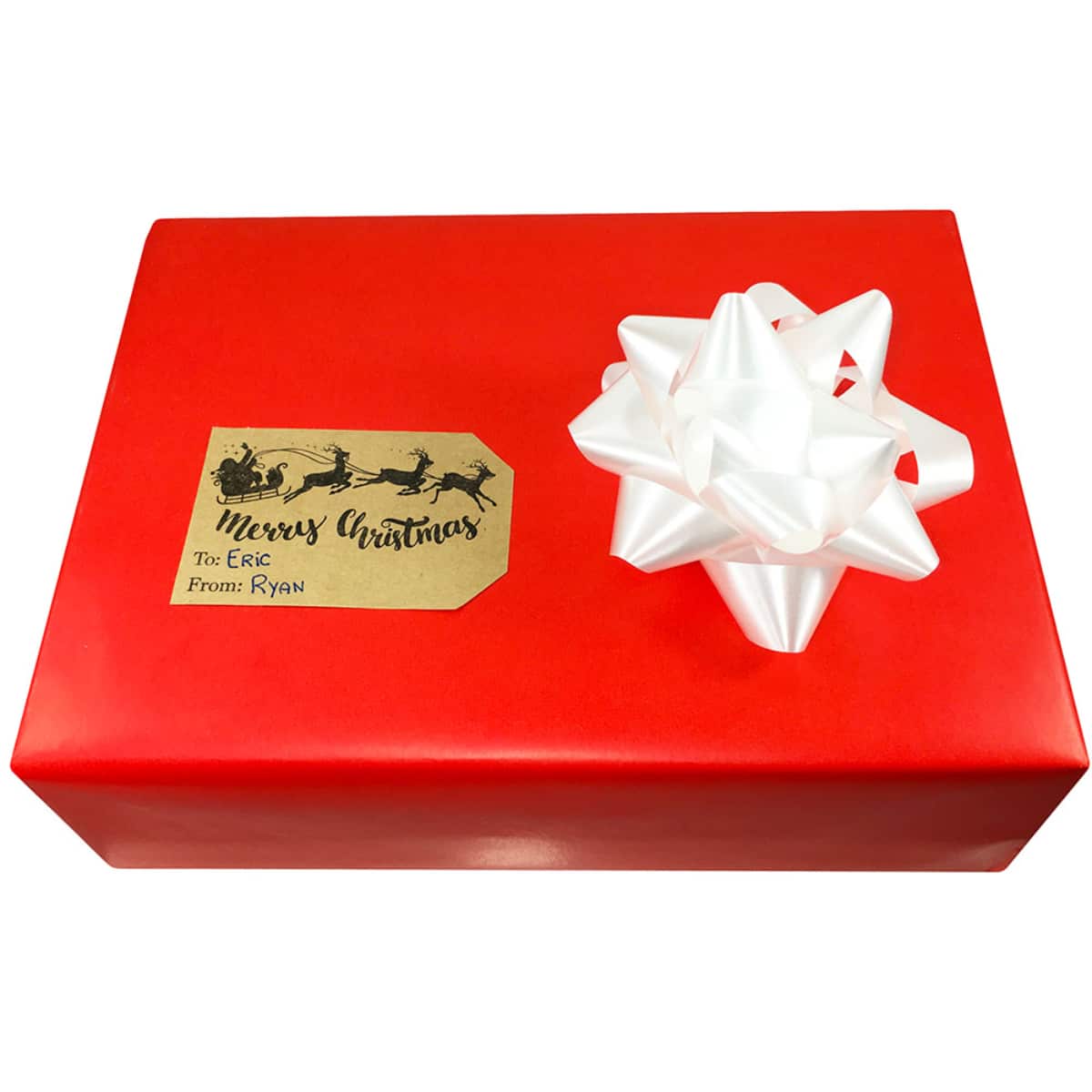 Kraft Farmhouse Style Christmas Gift Tags QTY 100 Kraft Farmhouse Style Christmas Gift Tags QTY 100