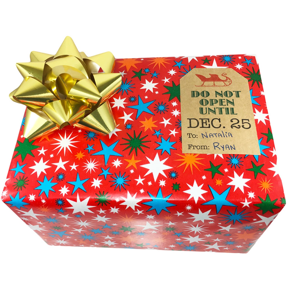 Fun Santa Gift Tags for Christmas Adhesive Kraft Gift Tags QTY 25 Fun Santa Gift Tags for Christmas Adhesive Kraft Gift Tags QTY 25