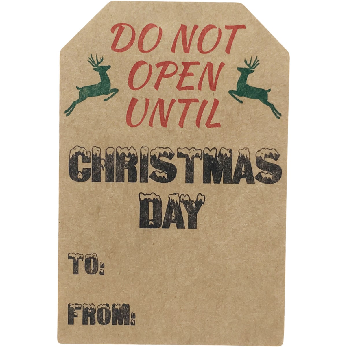 Fun Santa Gift Tags for Christmas Adhesive Kraft Gift Tags QTY 25 Fun Santa Gift Tags for Christmas Adhesive Kraft Gift Tags QTY 25