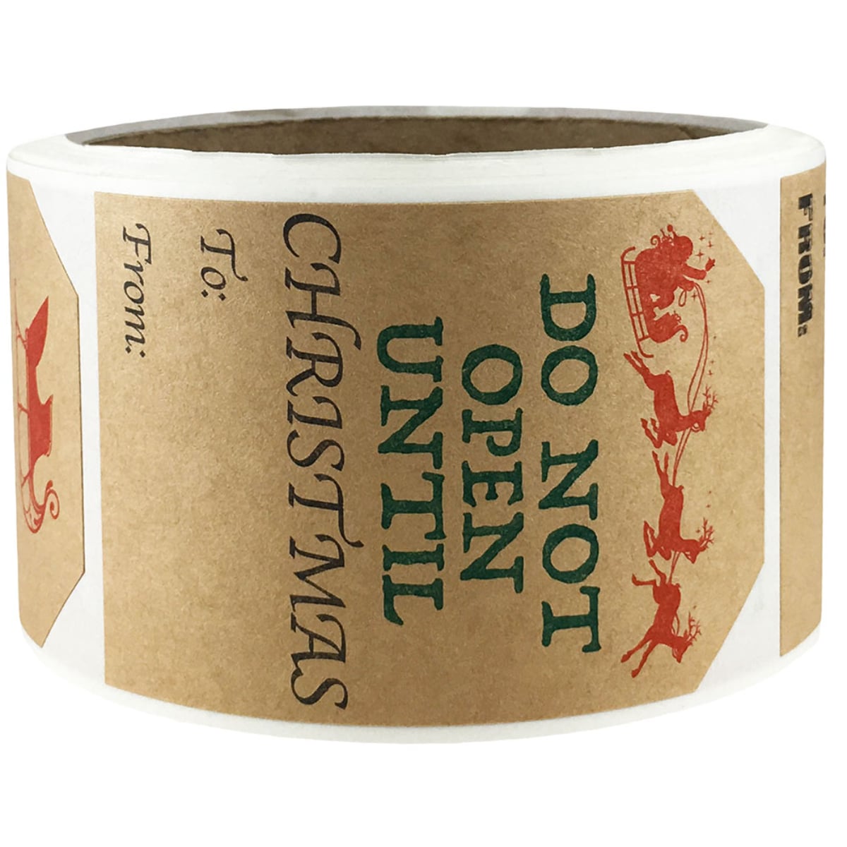 Fun Santa Gift Tags for Christmas Adhesive Kraft Gift Tags QTY 25 Fun Santa Gift Tags for Christmas Adhesive Kraft Gift Tags QTY 25