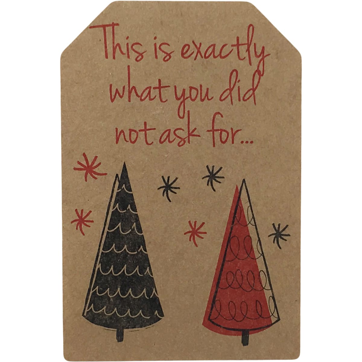 Funny Christmas Gift Tags on Kraft QTY 100 Funny Christmas Gift Tags on Kraft QTY 100