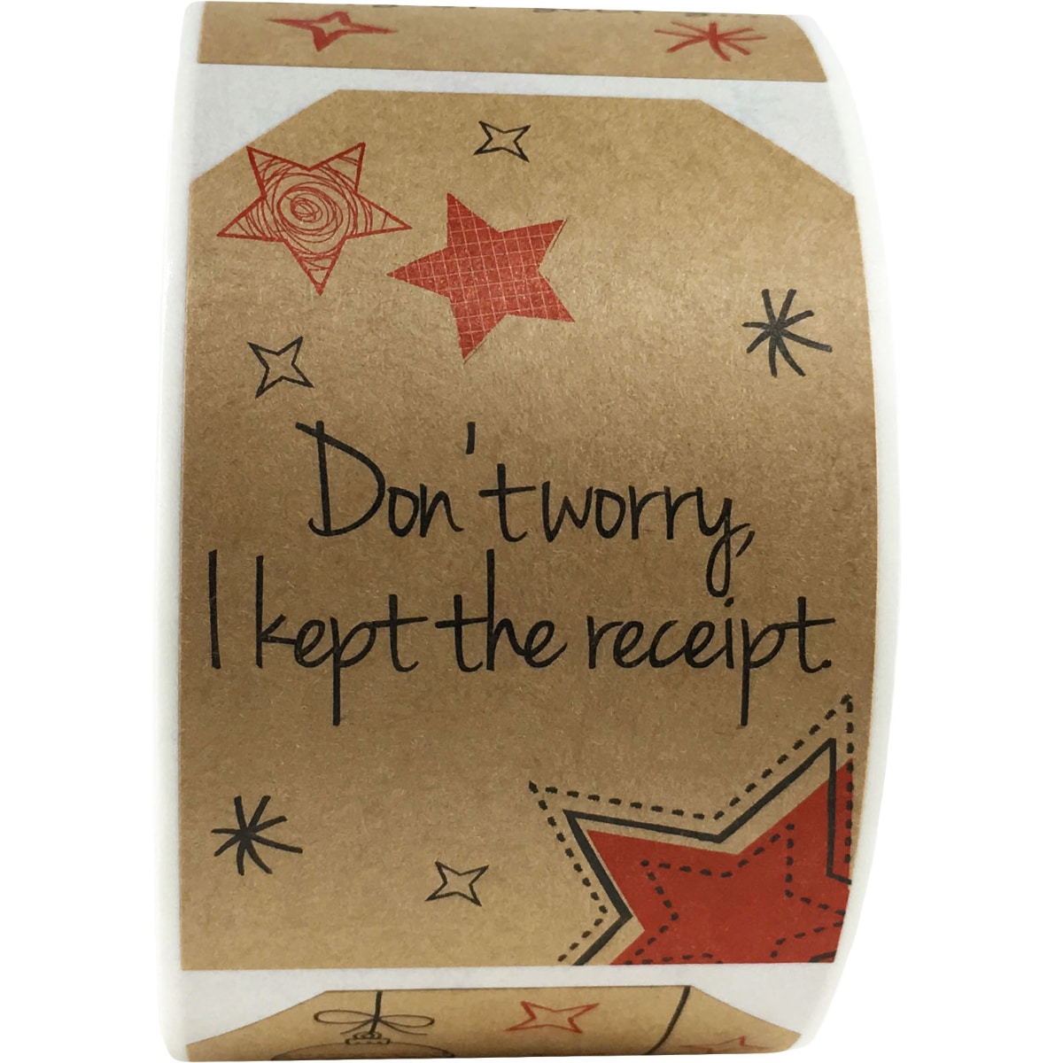 Funny Christmas Gift Tags on Kraft QTY 100 Funny Christmas Gift Tags on Kraft QTY 100