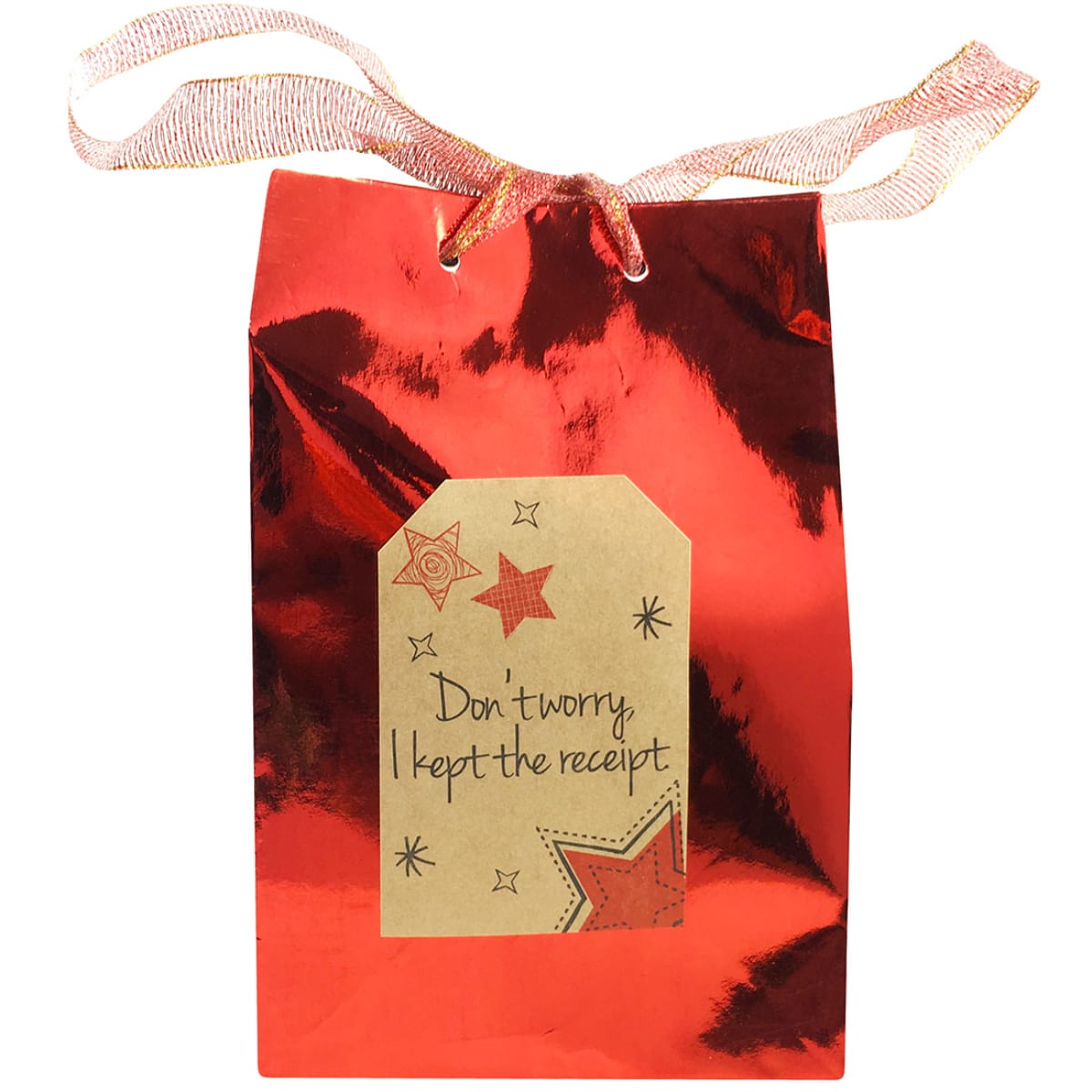 Funny Christmas Gift Tags on Kraft QTY 100 Funny Christmas Gift Tags on Kraft QTY 100