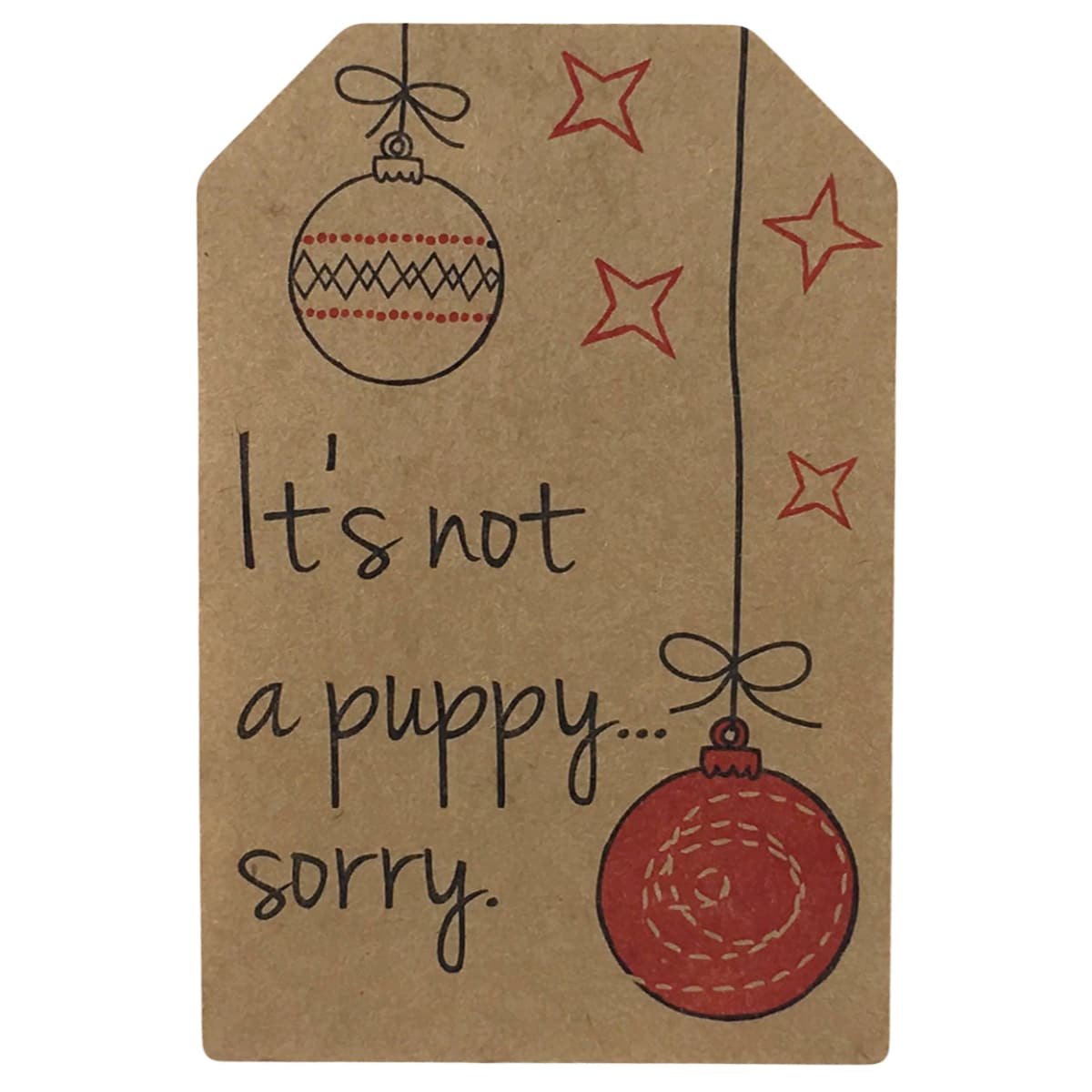Funny Christmas Gift Tags on Kraft QTY 100 Funny Christmas Gift Tags on Kraft QTY 100