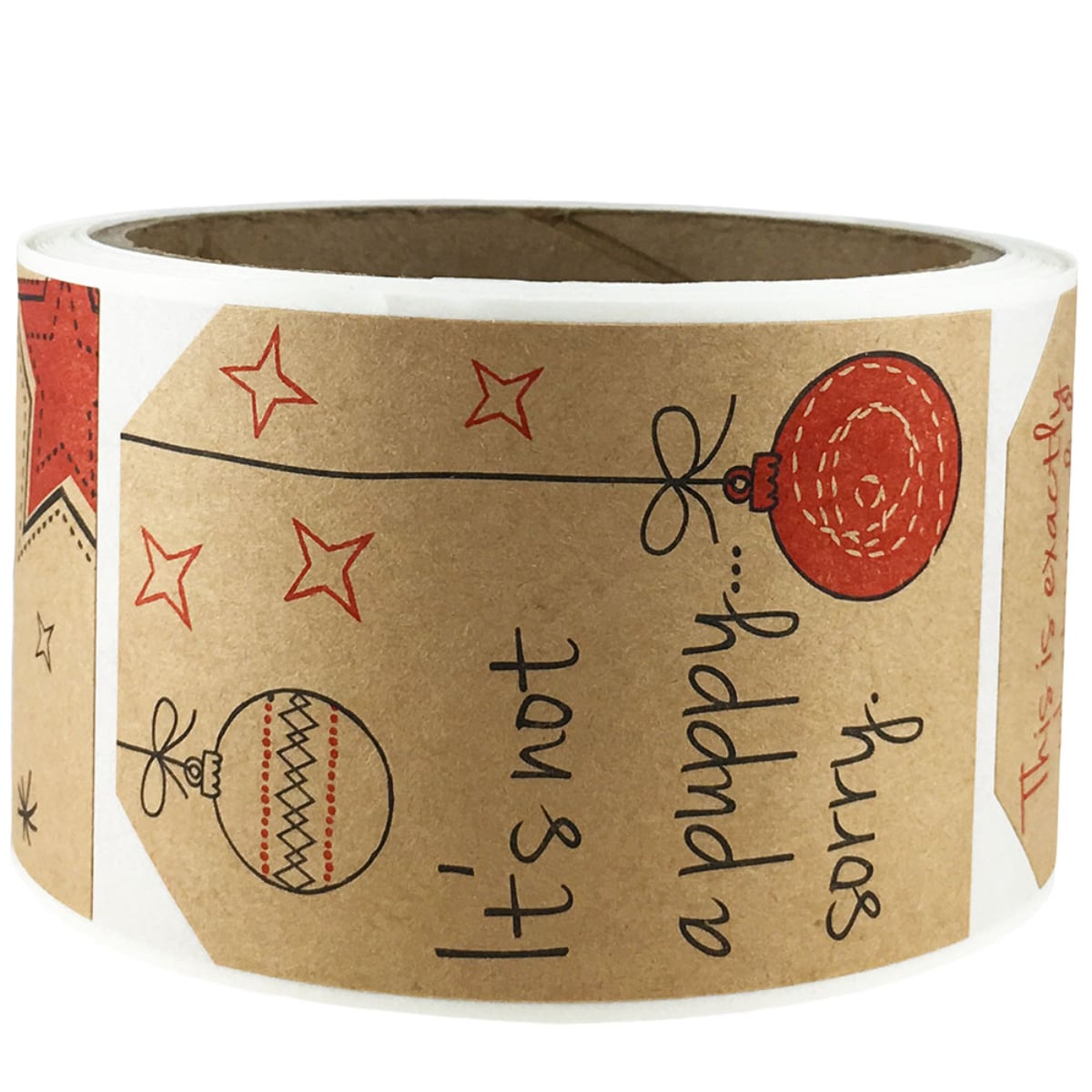 Funny Christmas Gift Tags on Kraft QTY 100 Funny Christmas Gift Tags on Kraft QTY 100