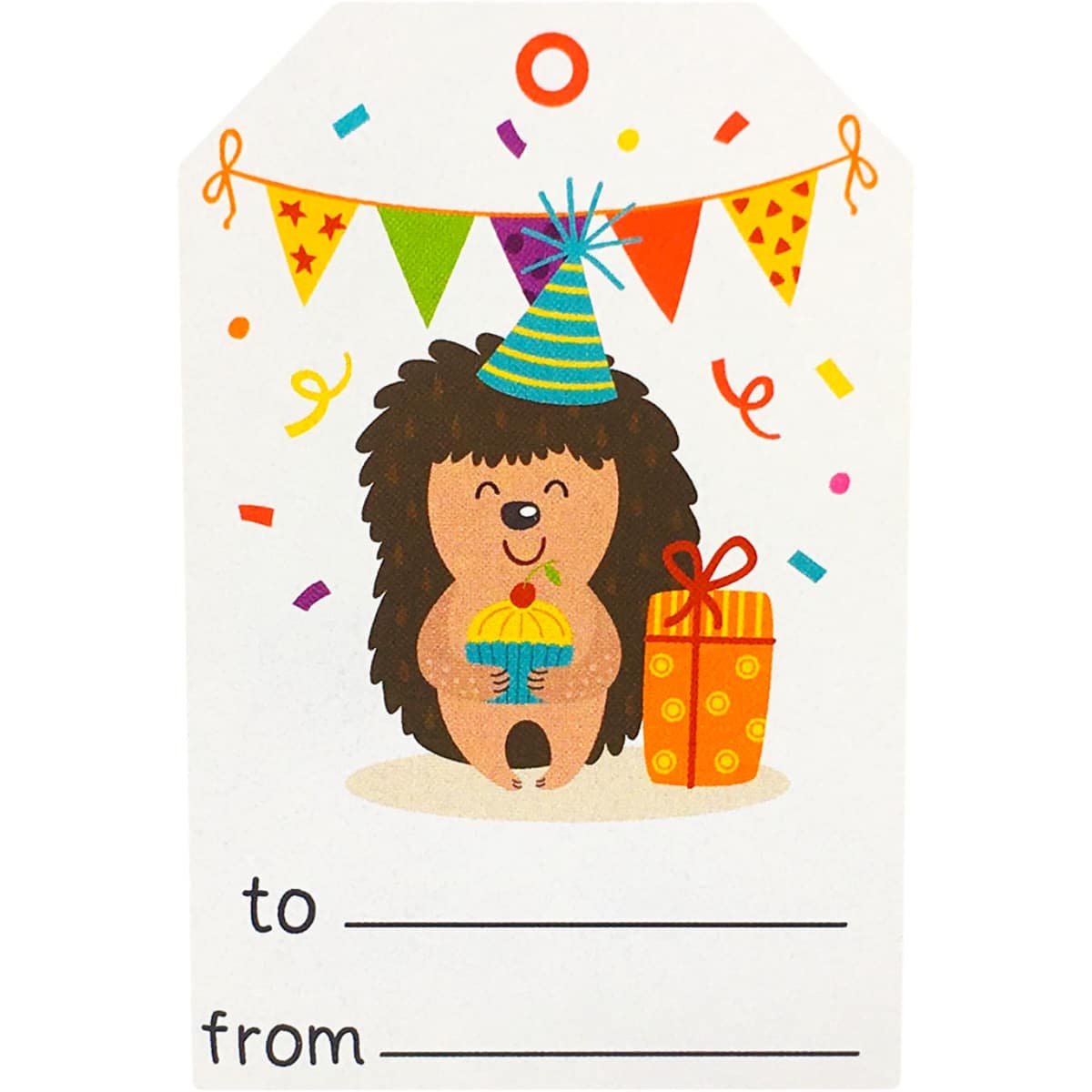 Lil' Animal Happy Birthday Gift Tags QTY 50