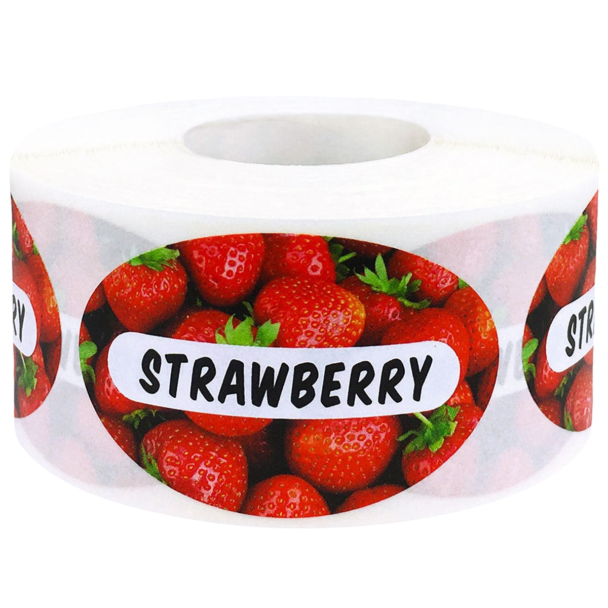 Strawberry Labels with Real Image QTY 500 Strawberry Labels with Real Image QTY 500