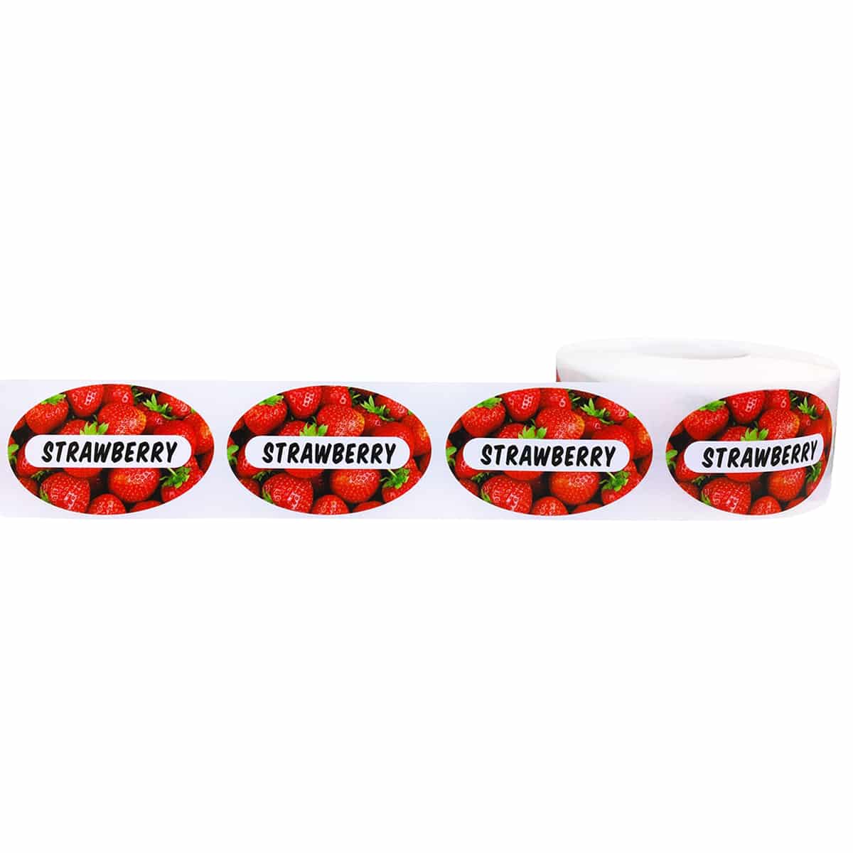 Strawberry Labels with Real Image QTY 500 Strawberry Labels with Real Image QTY 500