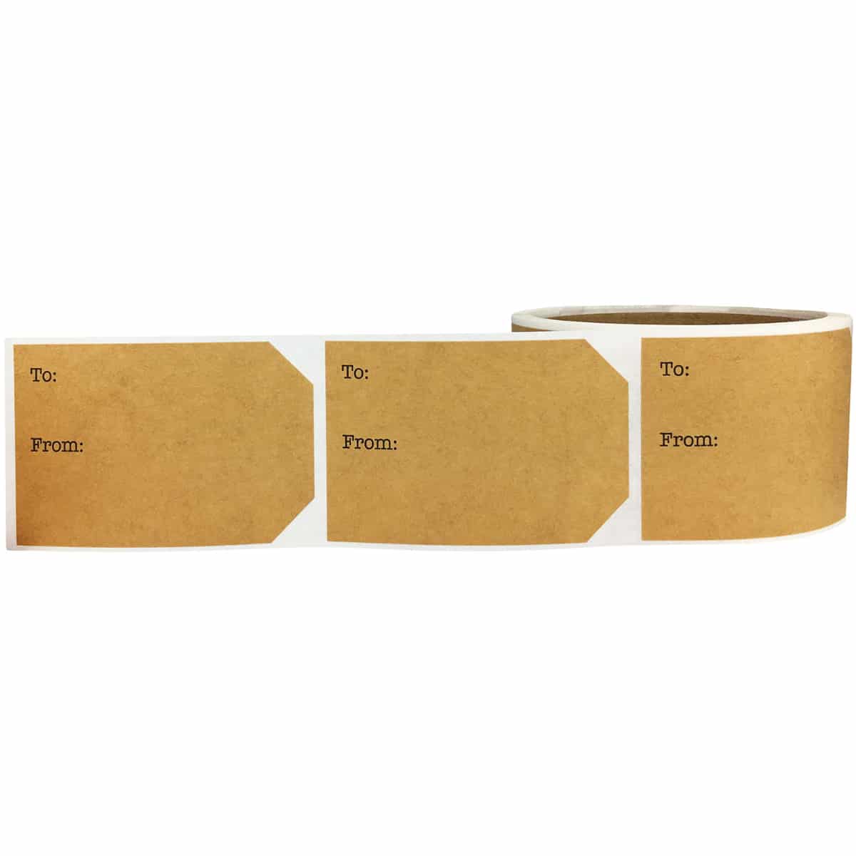 To and From Holiday Kraft Gift Tags for Gift Wrapping QTY 100