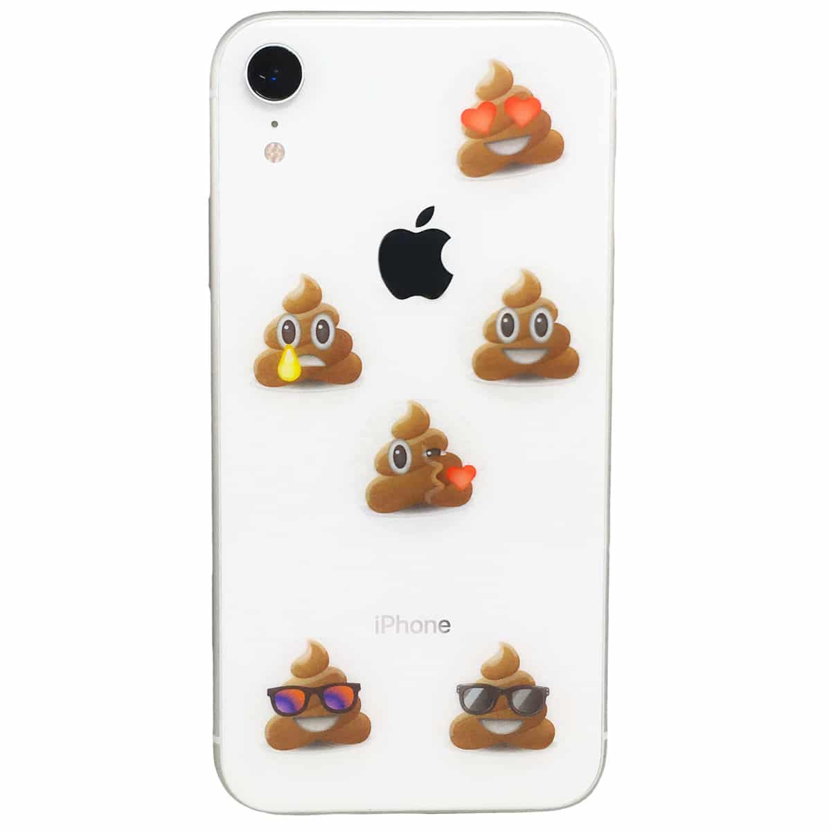 Poo Emoji Stickers - Clear Labels QTY 500 Poo Emoji Stickers - Clear Labels QTY 500