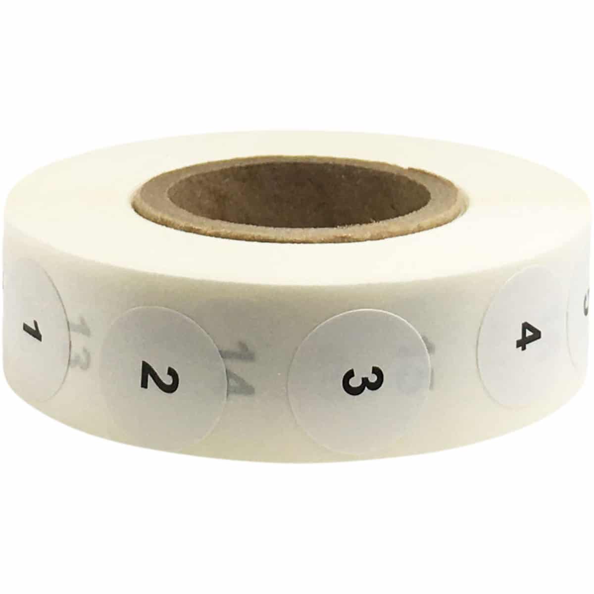Consecutive Number Stickers 1 - 1000 Small 1/2" inch Round QTY 1,000 Consecutive Number Stickers 1 - 1000 Small 1/2" inch Round QTY 1,000