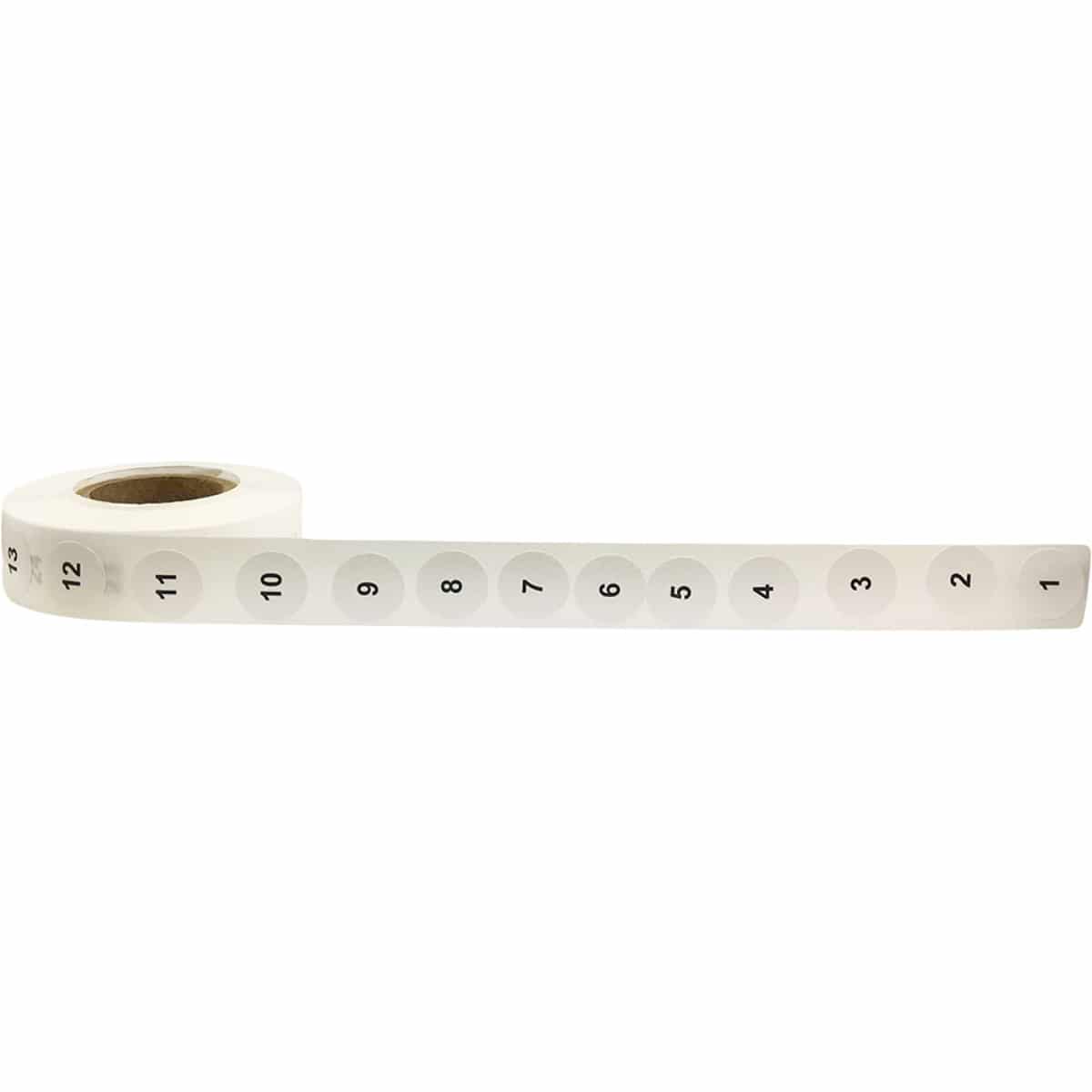 Consecutive Number Stickers 1 - 1000 Small 1/2" inch Round QTY 1,000 Consecutive Number Stickers 1 - 1000 Small 1/2" inch Round QTY 1,000