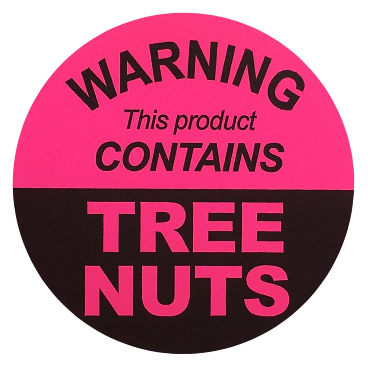 This Product Contains Tree Nuts Allergy Warning Labels QTY 500 This Product Contains Tree Nuts Allergy Warning Labels QTY 500