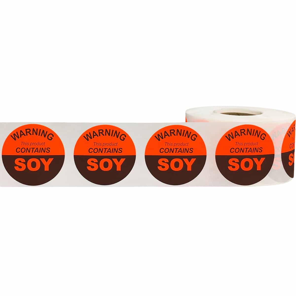 This Product Contains Soy Allergy Warning Labels QTY 500 This Product Contains Soy Allergy Warning Labels QTY 500