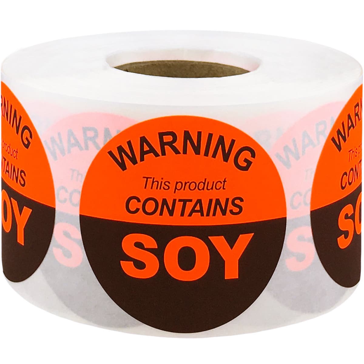 This Product Contains Soy Allergy Warning Labels QTY 500 This Product Contains Soy Allergy Warning Labels QTY 500