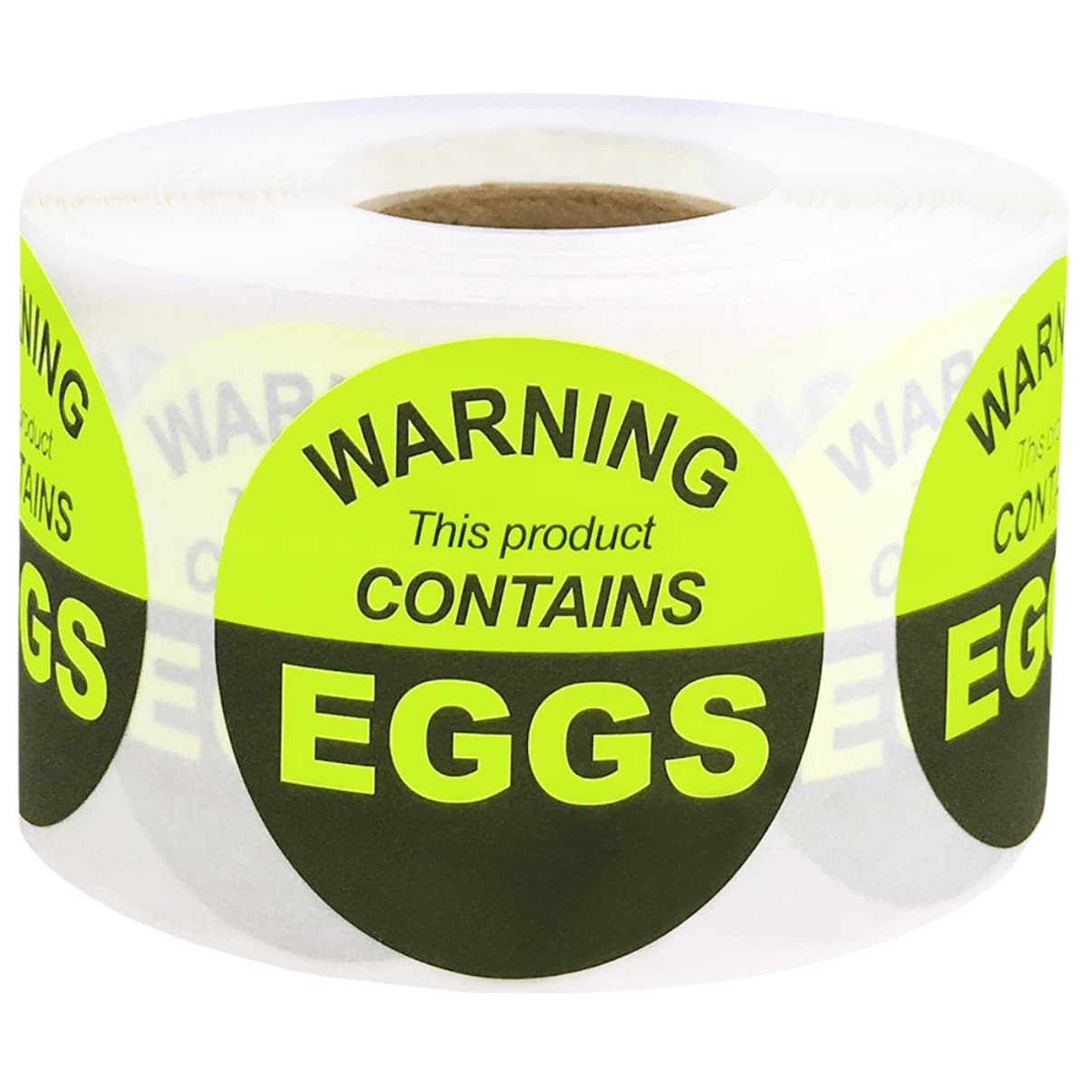This Product Contains Eggs Allergy Warning Labels QTY 500