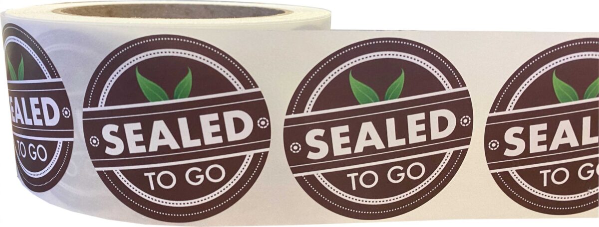 Food Delivery Tamper Labels | Sealed To Go QTY 500 Food Delivery Tamper Labels | Sealed To Go QTY 500