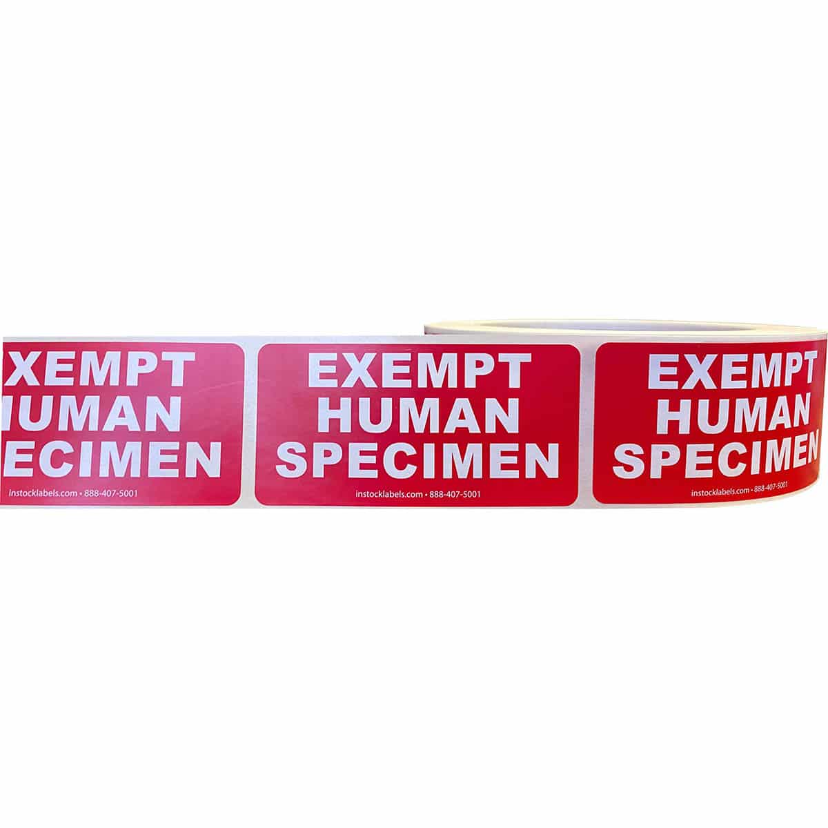 Exempt Human Specimen Warning Labels 1.5" x 3" QTY 500 Exempt Human Specimen Warning Labels 1.5" x 3" QTY 500