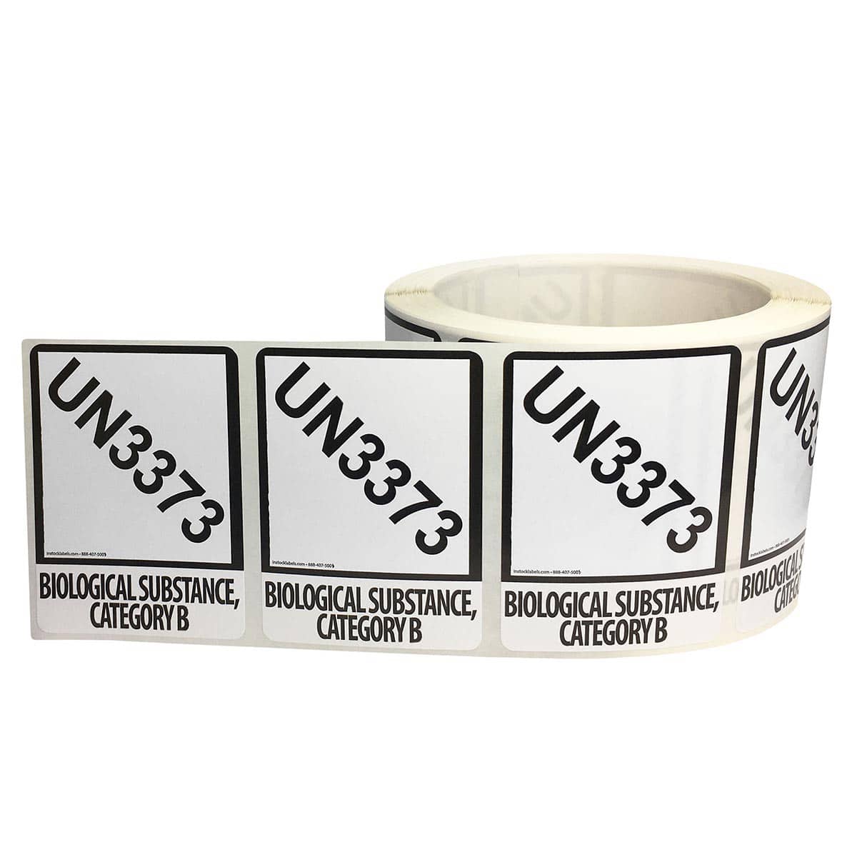 Small UN3373 Labels for Biological Substance | Category B QTY 500 Small UN3373 Labels for Biological Substance | Category B QTY 500