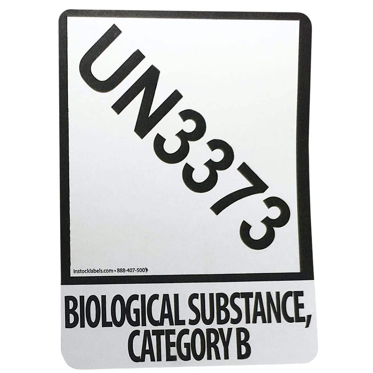 Small UN3373 Labels for Biological Substance | Category B QTY 500 Small UN3373 Labels for Biological Substance | Category B QTY 500