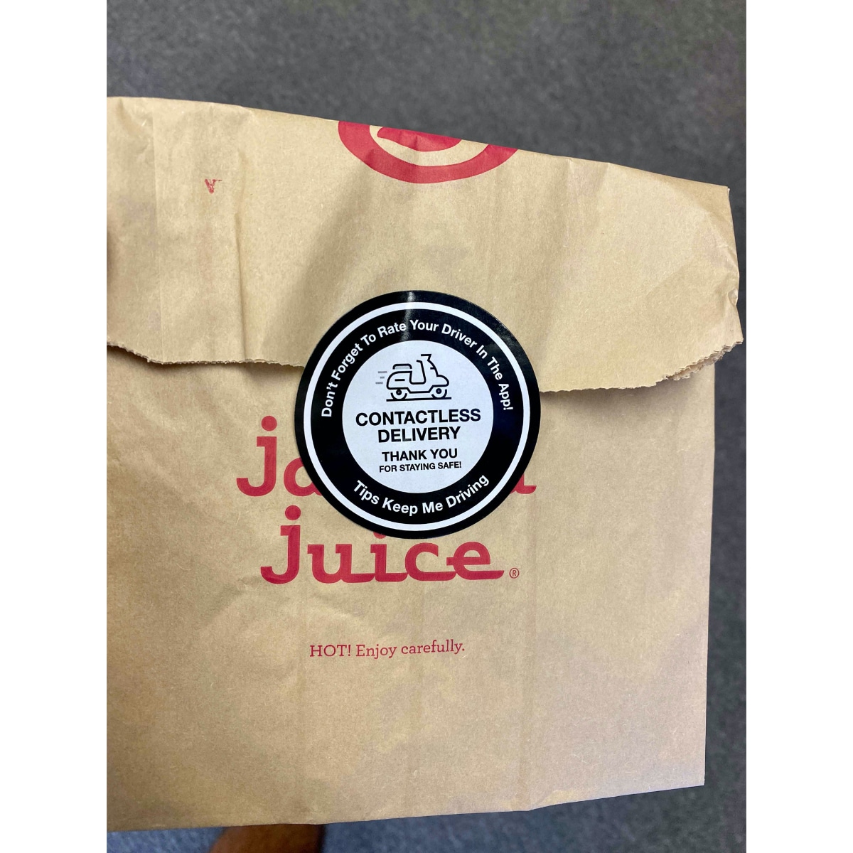 Contactless Food Delivery Rate Your Driver Labels QTY 500 Contactless Food Delivery Rate Your Driver Labels QTY 500