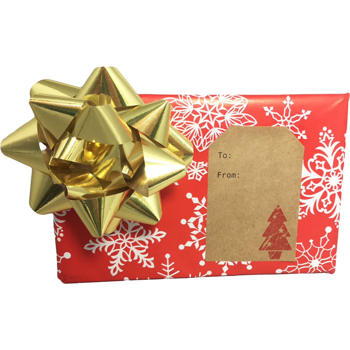 Rustic Christmas Kraft Gift Tags for Gift Wrapping QTY 100