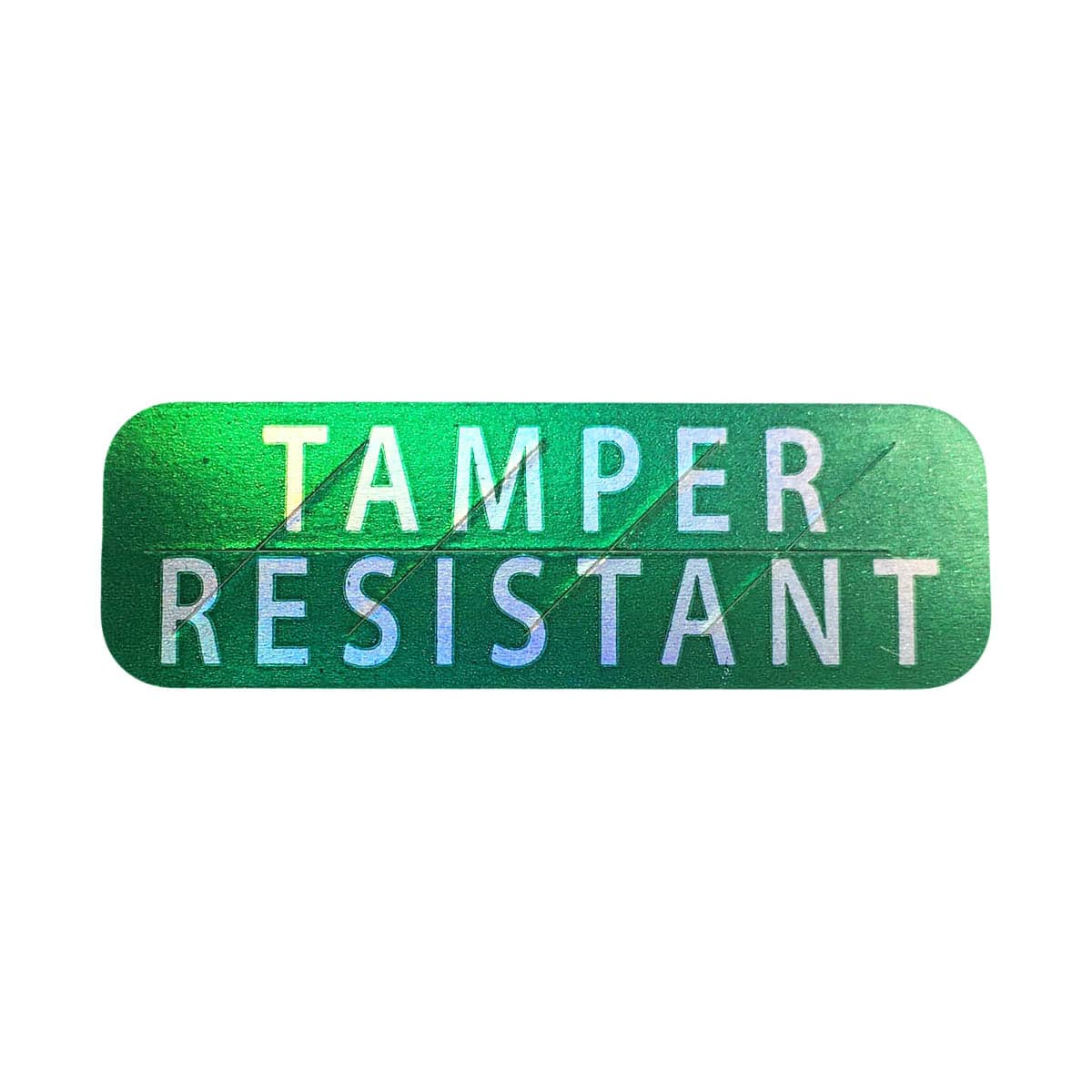 Tamper Resistant Labels | 0.5" x 1.5" - Metallic Green QTY 500 Tamper Resistant Labels | 0.5" x 1.5" - Metallic Green QTY 500