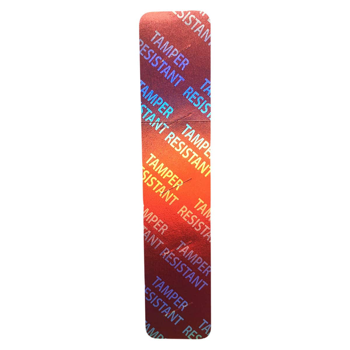 Tamper Resistant Labels | 0.75" x 3.5" - Metallic Red QTY 500 Tamper Resistant Labels | 0.75" x 3.5" - Metallic Red QTY 500