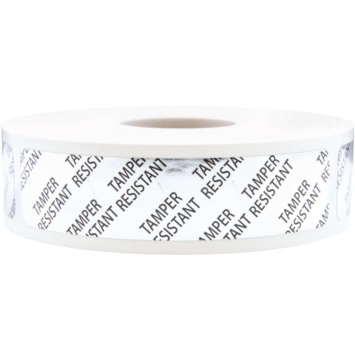 Tamper Resistant Labels | 0.75" x 3.5" - Metallic Silver QTY 500