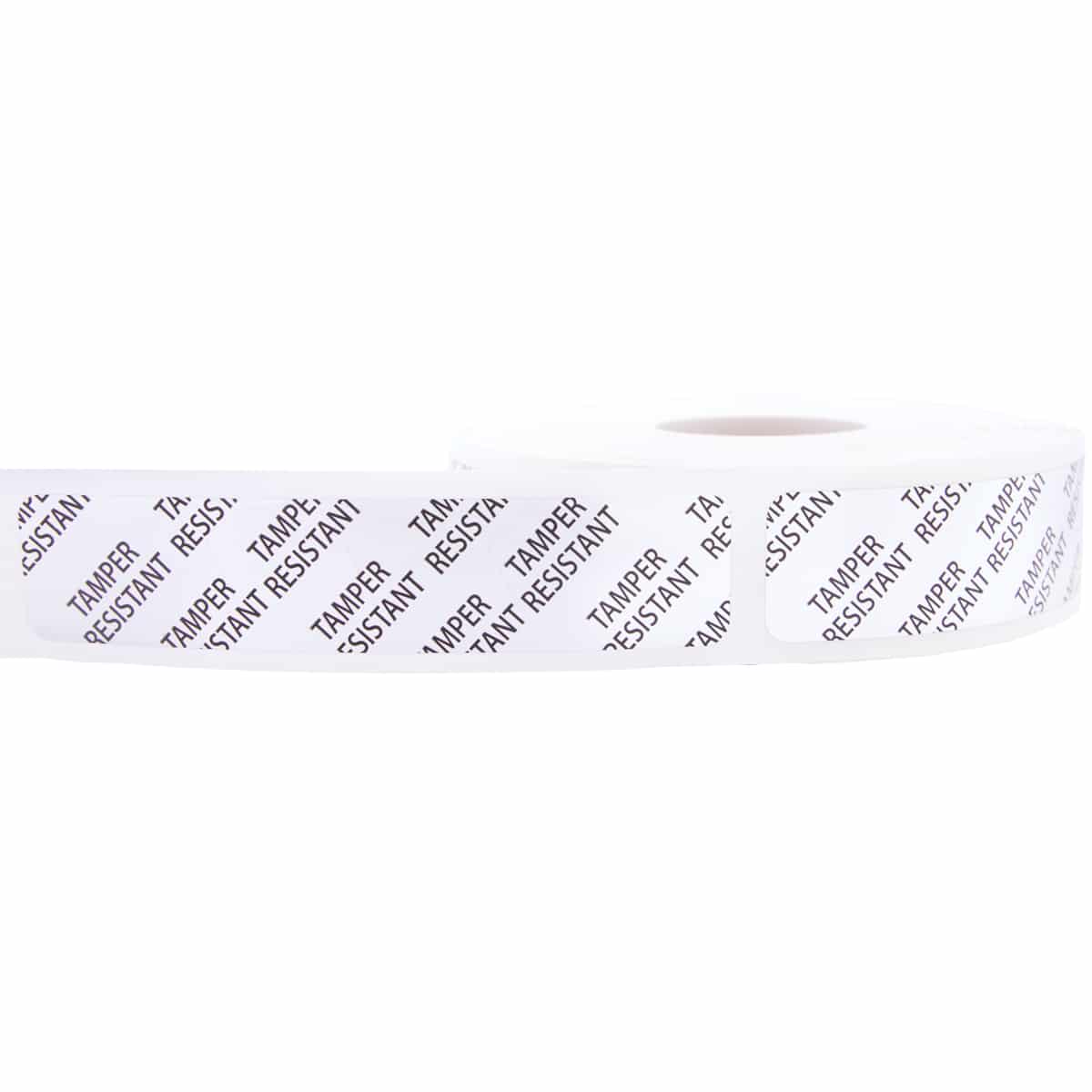 Tamper Resistant Labels | 0.75" x 3.5" - Metallic Silver QTY 500