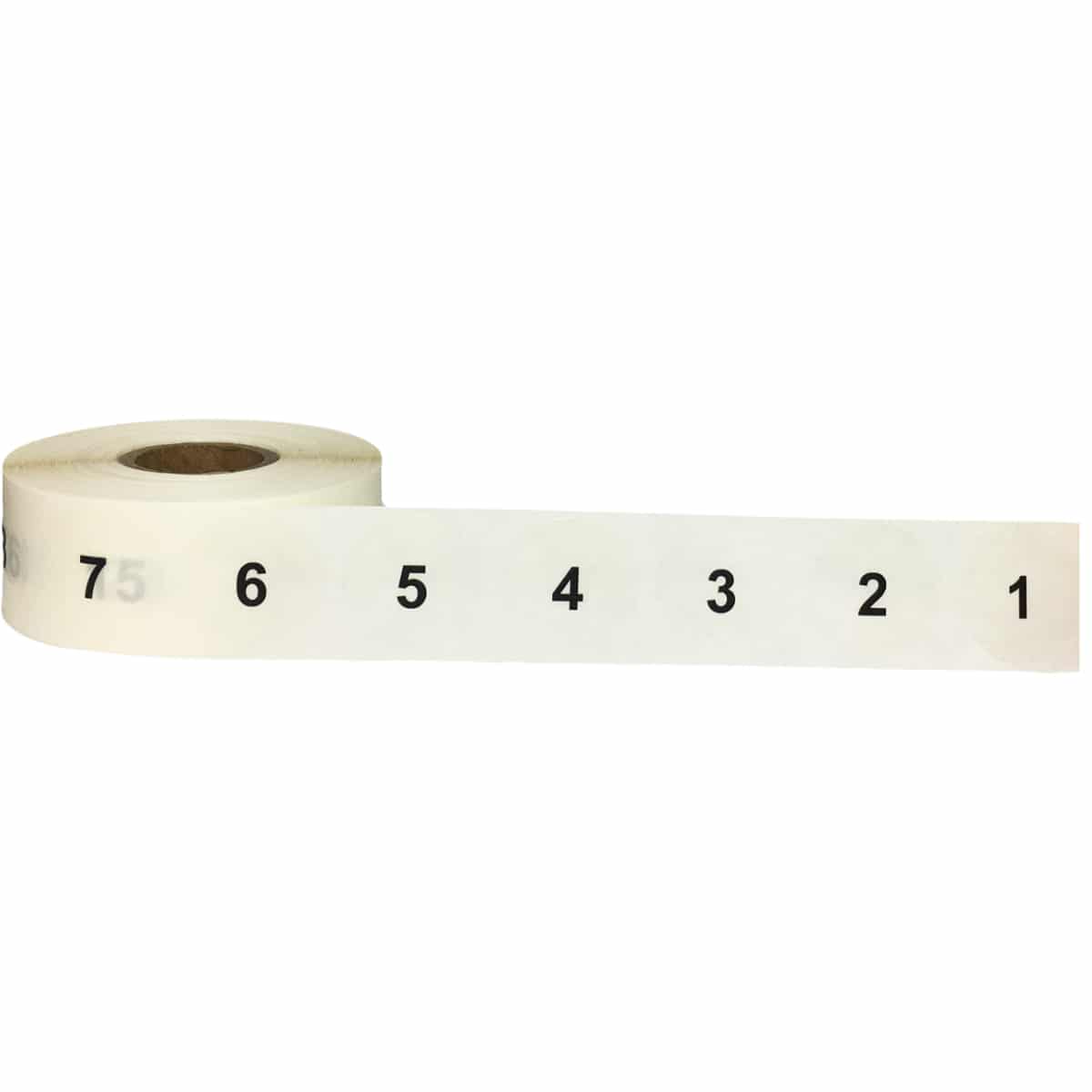 Ultra Clear Consecutive Number Stickers 1 - 1000 | 1" Inch Round QTY 1,000