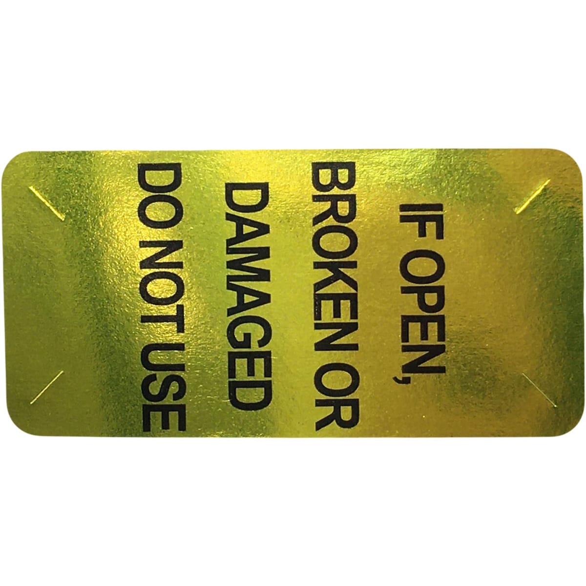 Tamper Seals | If Open, Broken Or Damaged Do Not Use QTY 500 Tamper Seals | If Open, Broken Or Damaged Do Not Use QTY 500