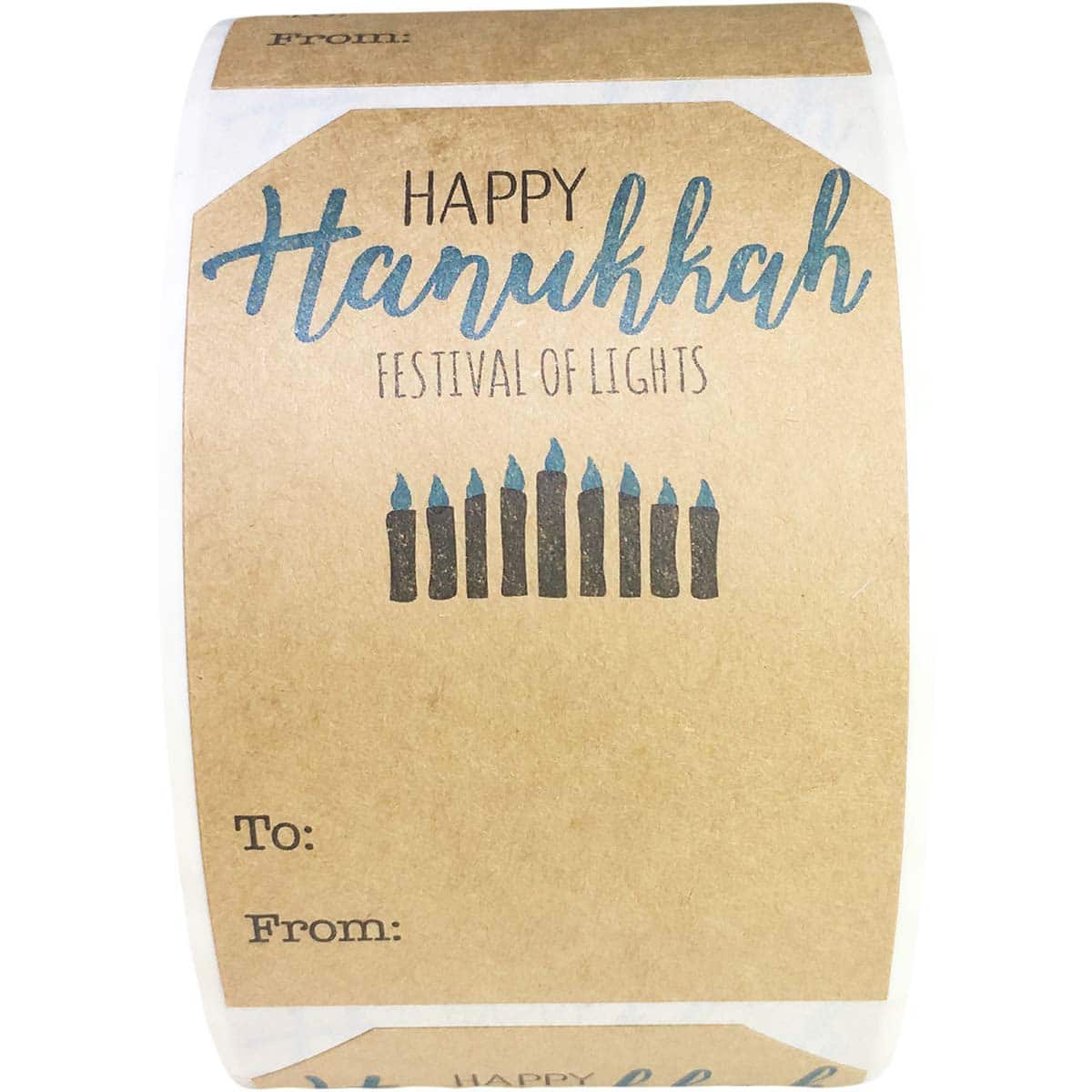 Happy Hanukkah Kraft Gift Tags QTY 100 Happy Hanukkah Kraft Gift Tags QTY 100
