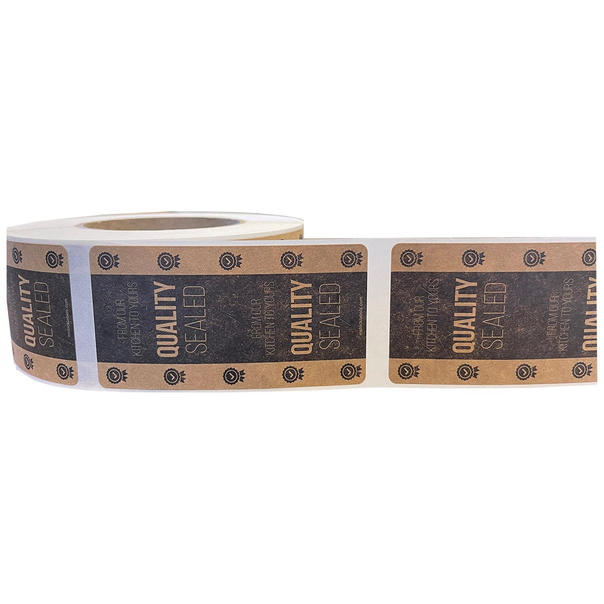 Quality Sealed Tamper Kraft Labels QTY 500