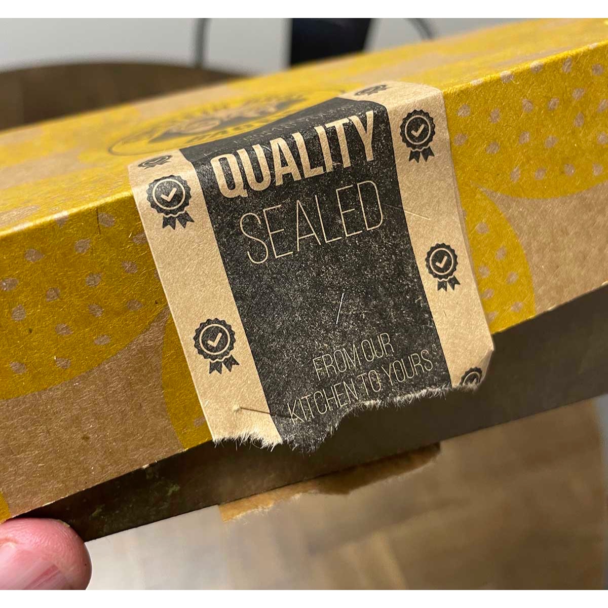 Quality Sealed Tamper Kraft Labels QTY 500