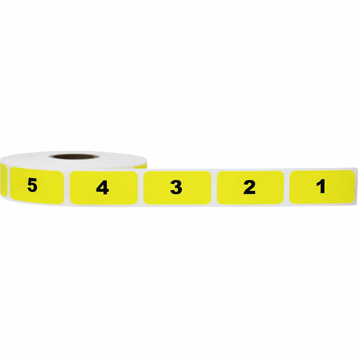 1-1000 Consecutive Number Labels | 0.75 x 1.5" Yellow and Black 1-1000 Consecutive Number Labels | 0.75 x 1.5" Yellow and Black