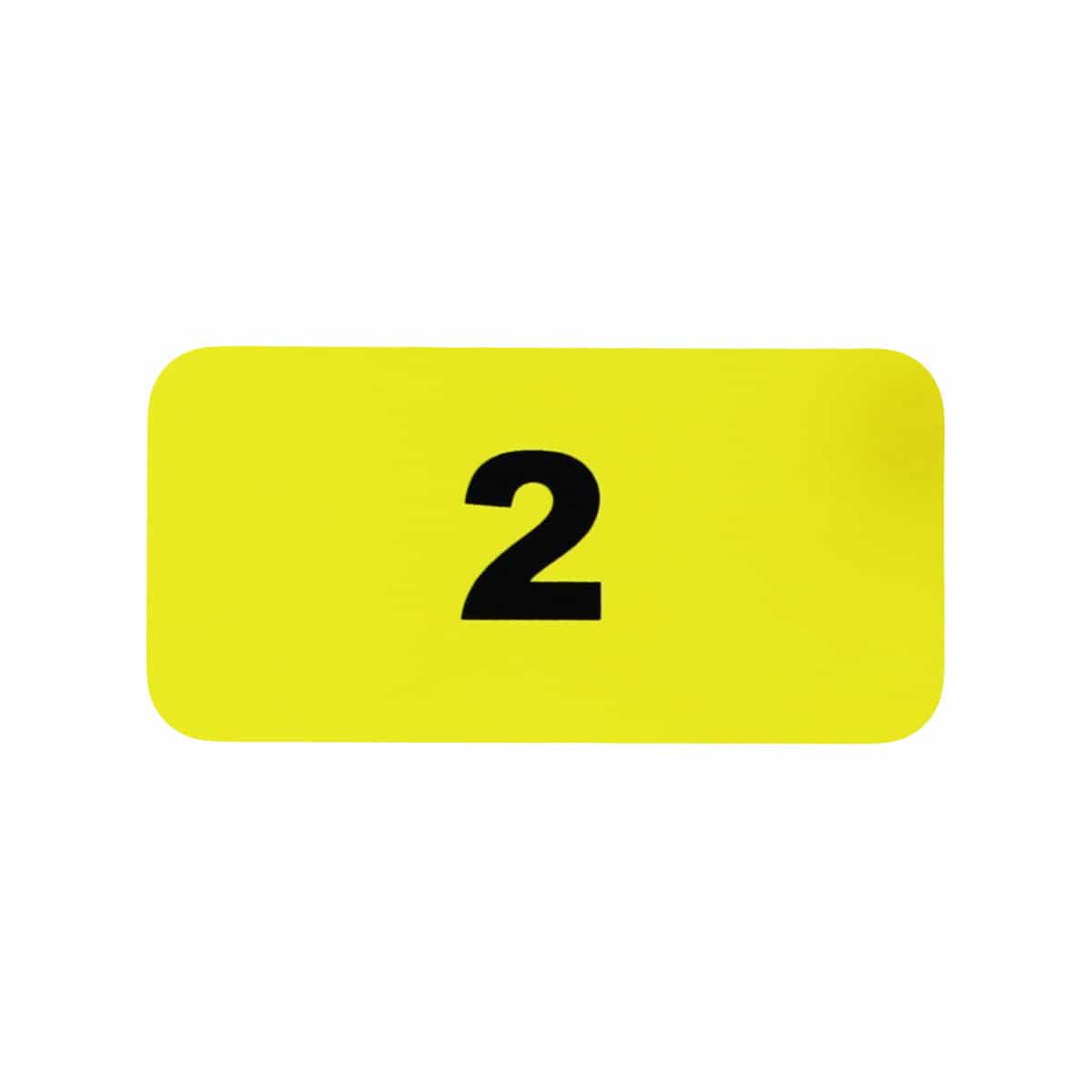 1-1000 Consecutive Number Labels | 0.75 x 1.5" Yellow and Black 1-1000 Consecutive Number Labels | 0.75 x 1.5" Yellow and Black