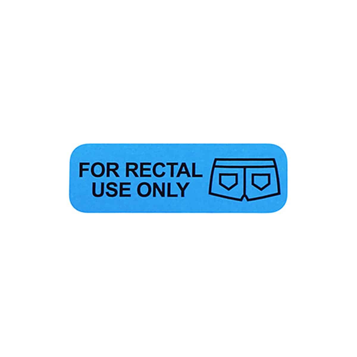 For Rectal Use Only Warning Labels QTY 500 For Rectal Use Only Warning Labels QTY 500