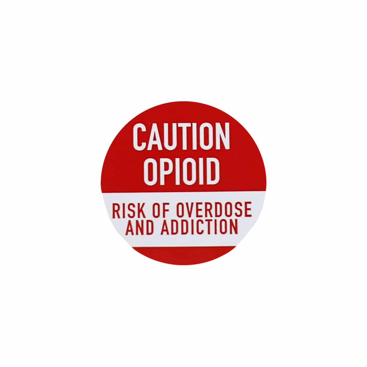 Caution Opioid Warning Labels Pharmacy Healthcare Labels QTY 500