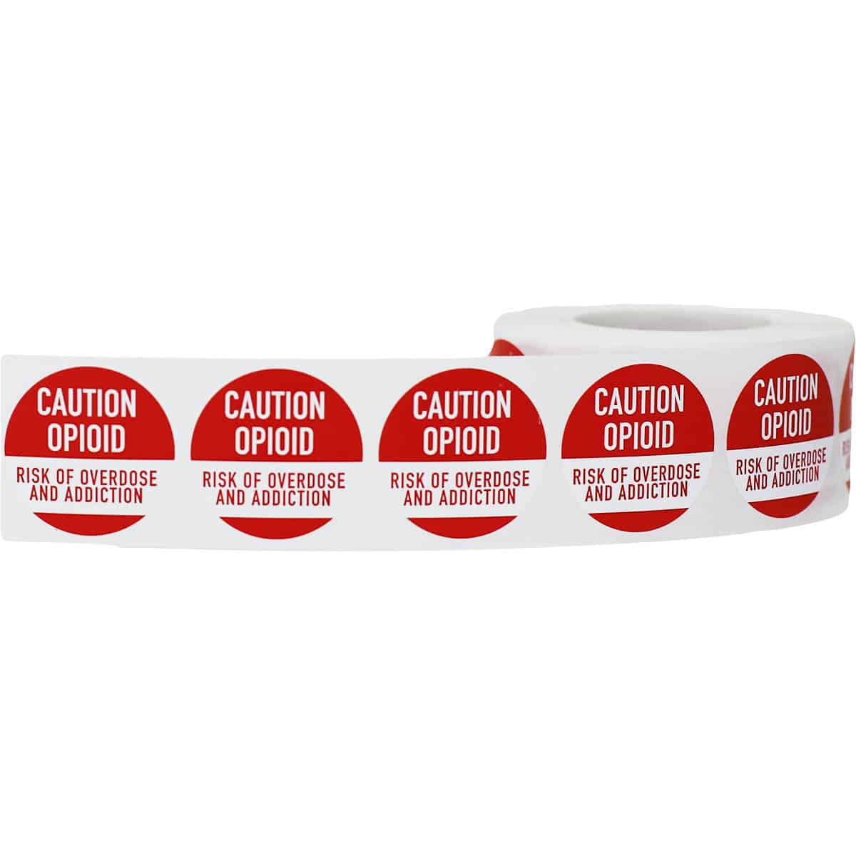Caution Opioid Warning Labels Pharmacy Healthcare Labels QTY 500