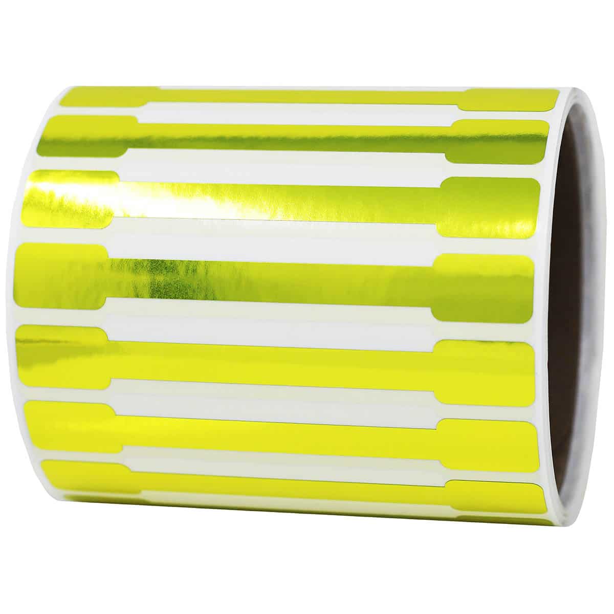 Metallic Gold Blank Tamper Labels 0.5 ends (5/16 band) x 4" Barbell QTY 500 Metallic Gold Blank Tamper Labels 0.5 ends (5/16 band) x 4" Barbell QTY 500