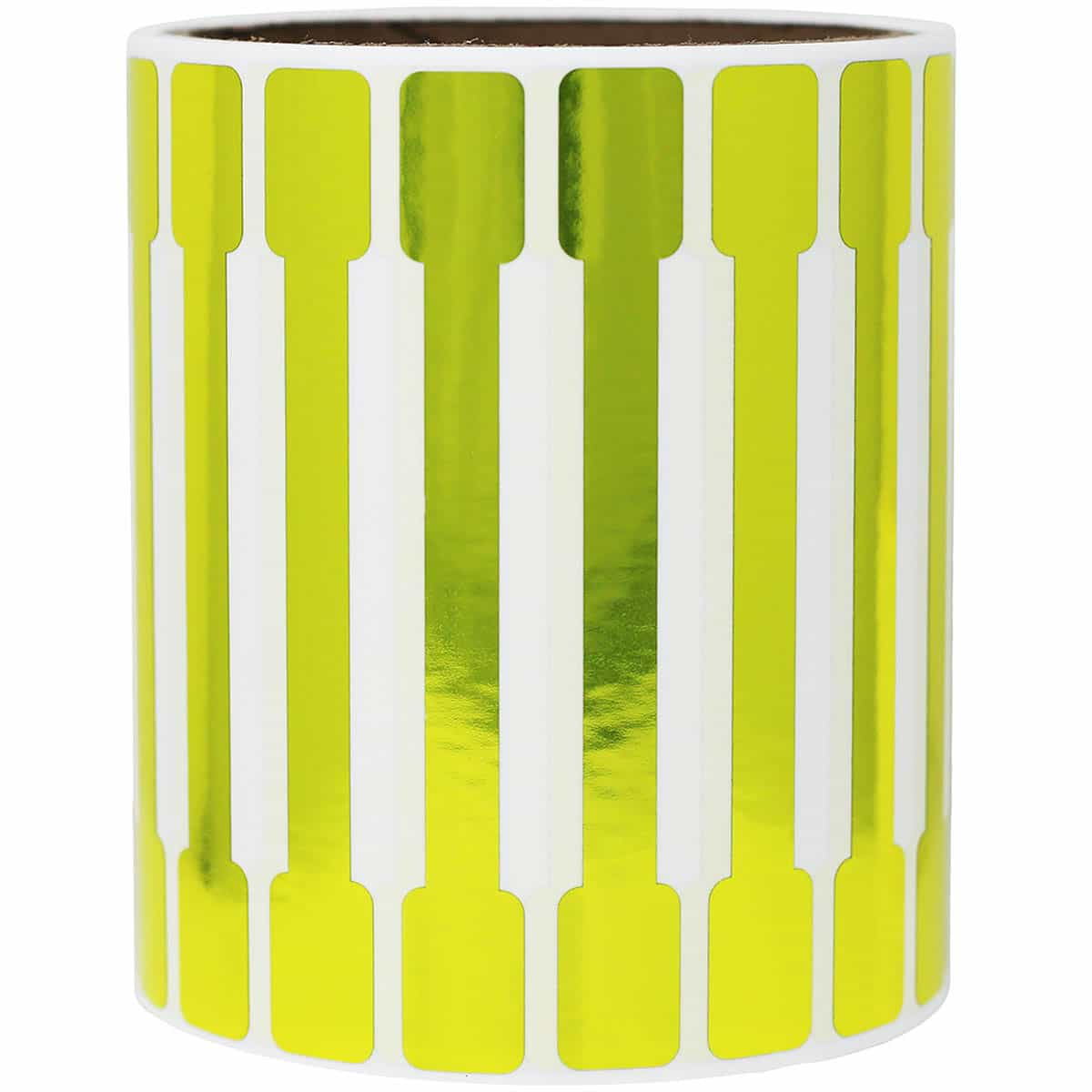 Metallic Gold Blank Tamper Labels 0.5 ends (5/16 band) x 4" Barbell QTY 500 Metallic Gold Blank Tamper Labels 0.5 ends (5/16 band) x 4" Barbell QTY 500