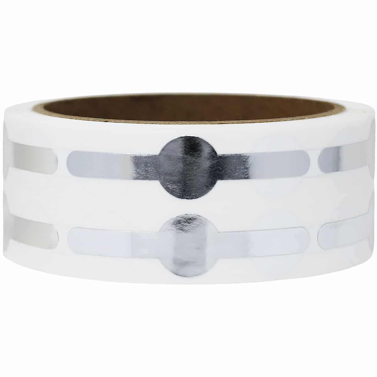 Metallic Silver Vial Tube Labels 0.6 circle (0.25 band) x 2.5" Vial Tube QTY 500 Metallic Silver Vial Tube Labels 0.6 circle (0.25 band) x 2.5" Vial Tube QTY 500