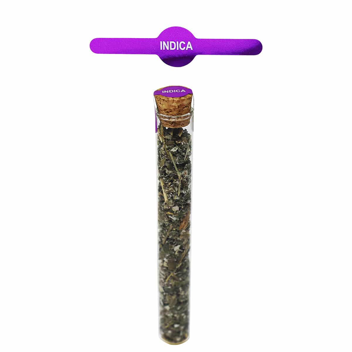 Metallic Purple Indica Vial Tube Labels 0.6 circle (0.25 band) x 2.5" Vial Tube QTY 500