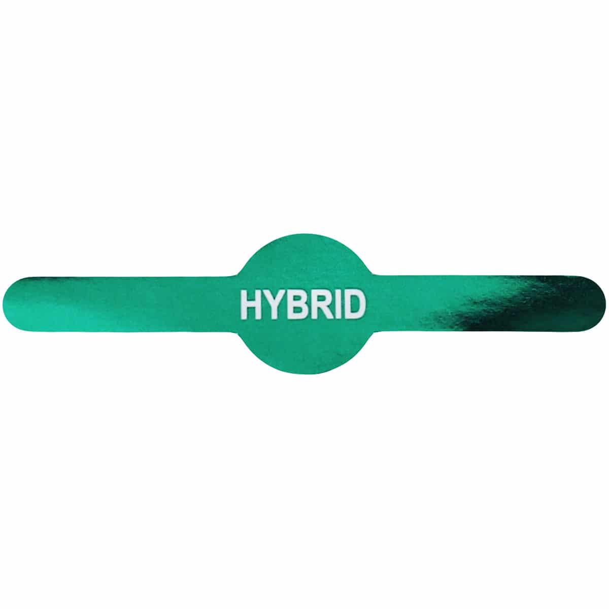 Metallic Green Hybrid Vial Tube Labels 0.6 circle (0.25 band) x 2.5" Vial Tube QTY 500
