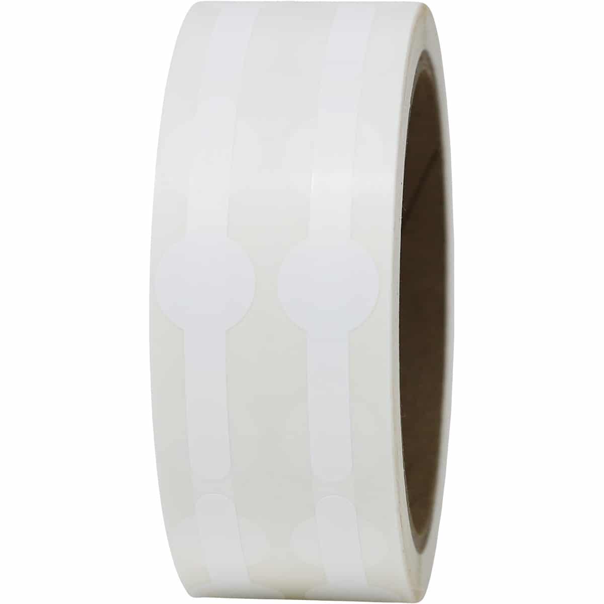 White Vial Tube Labels 0.6 circle (0.25 band) x 2.5" Vial Tube QTY 500