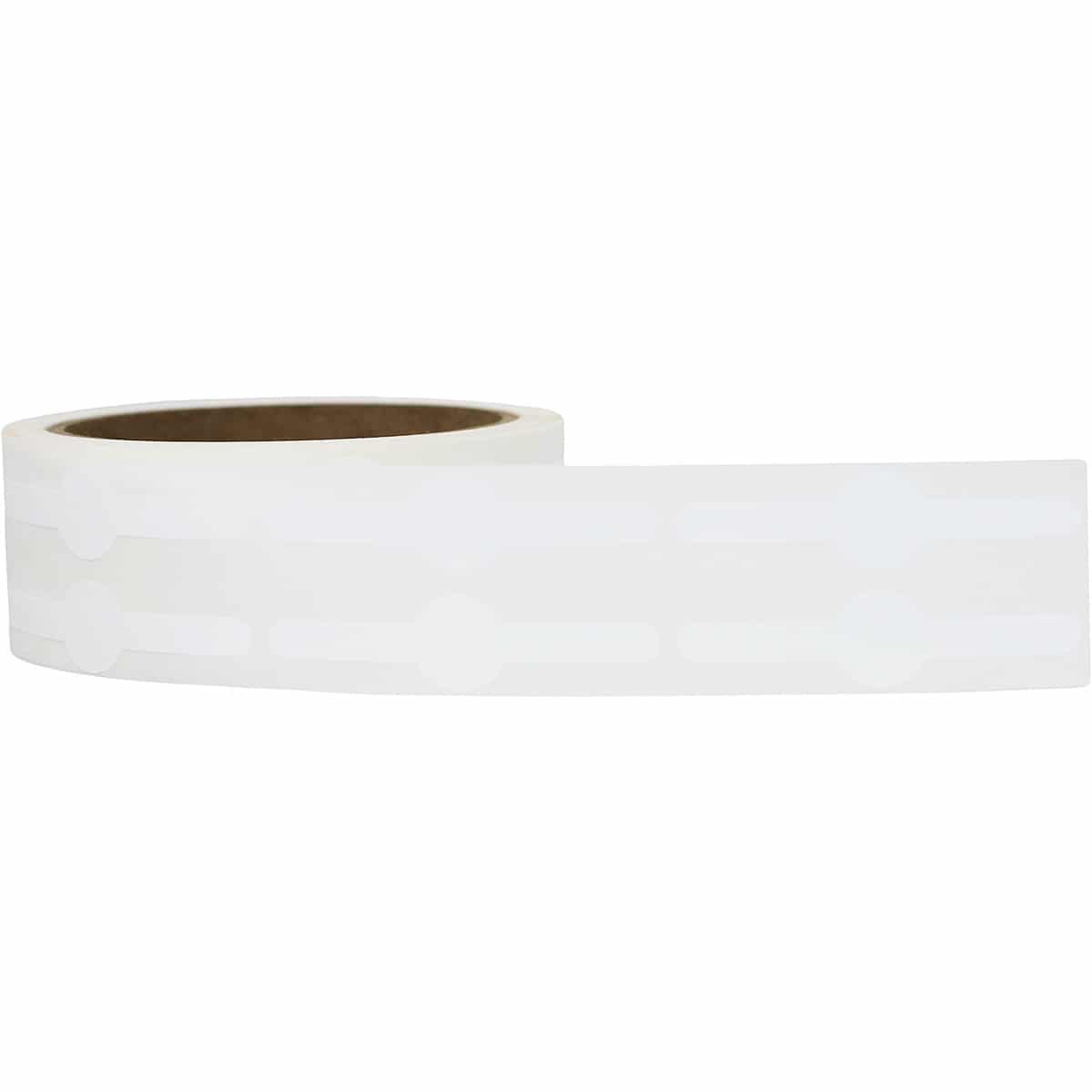 White Vial Tube Labels 0.6 circle (0.25 band) x 2.5" Vial Tube QTY 500