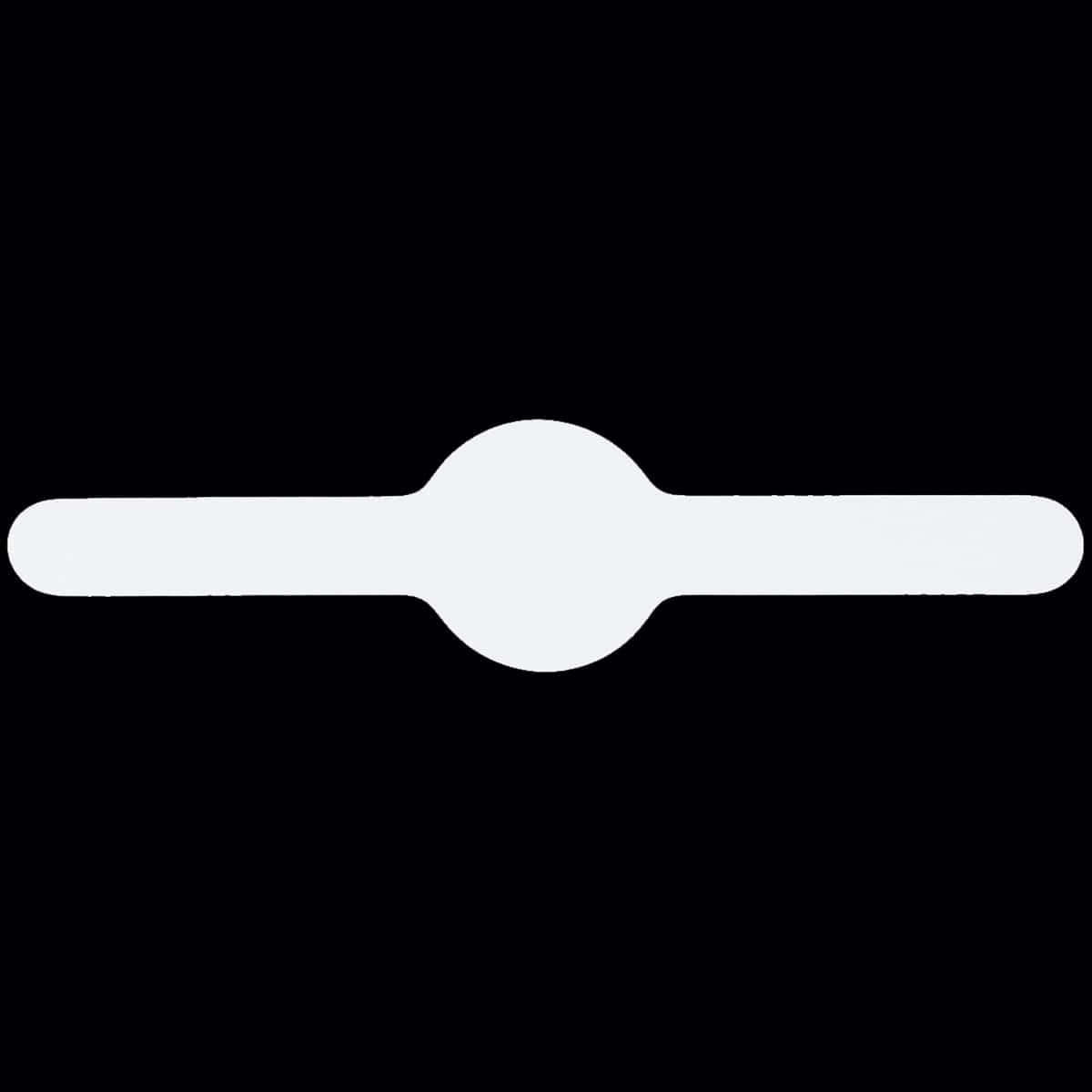White Vial Tube Labels 0.6 circle (0.25 band) x 2.5" Vial Tube QTY 500